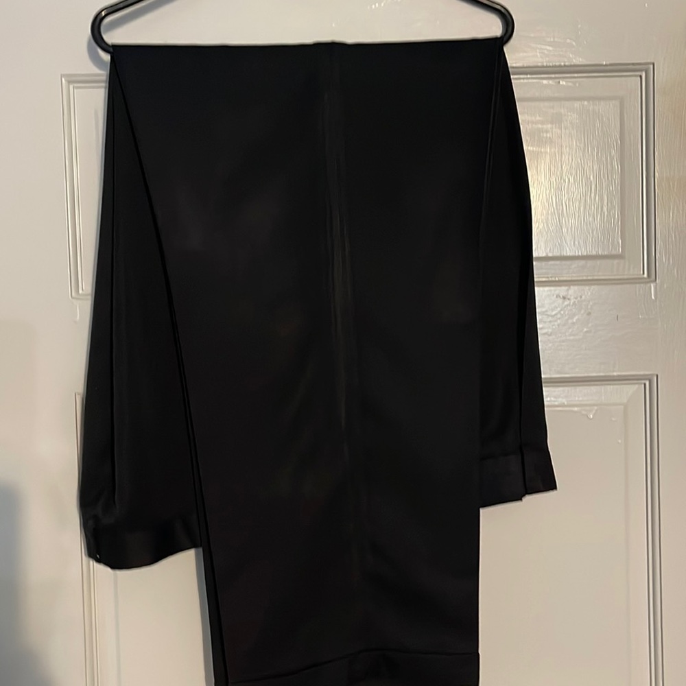 Black men dress slacks by Oak Creek. Size 44x42. 100% microfiber polyester $40